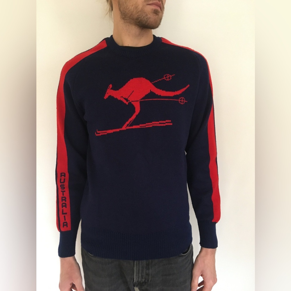 VTG Hysport Wool Kangaroo Ski Sweater Beastie Boys MCA Adam Yauch Australian